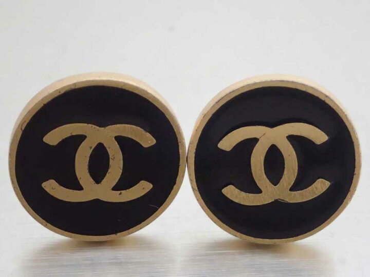 楽天市場】シャネル CHANEL イヤリング ココマーク ゴールドxブラック 