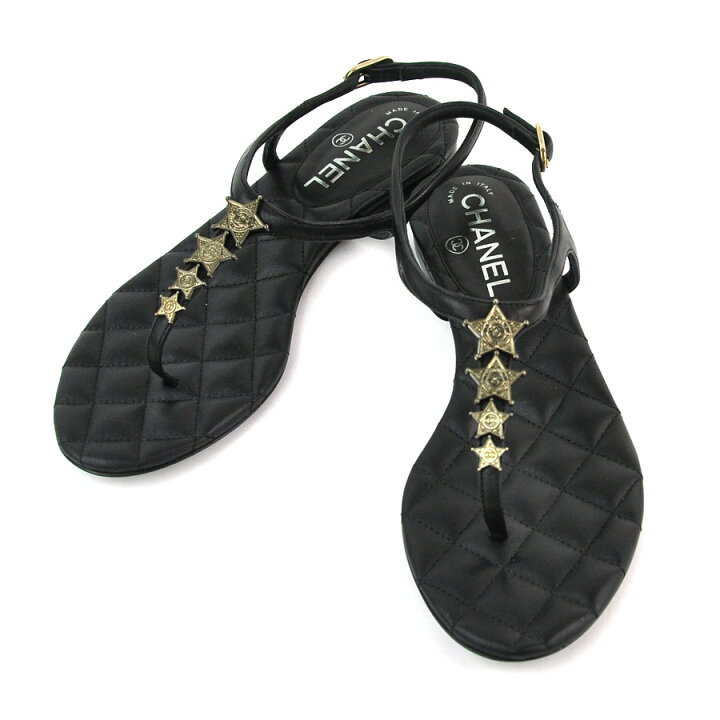 楽天市場】【未使用】【新品】シャネル CHANEL サンダル （36C） 14A  