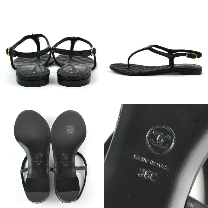 楽天市場】【未使用】【新品】シャネル CHANEL サンダル （36C） 14A  