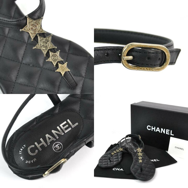 楽天市場】【未使用】【新品】シャネル CHANEL サンダル （36C） 14A  
