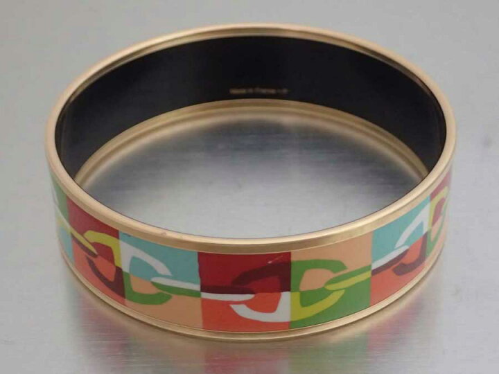 エルメス バングル エナメルブレスレット エマイユ シェーヌダンクル 