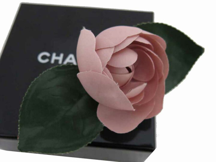 楽天市場】シャネル CHANEL ブローチ カメリア ピンクxグリーン 