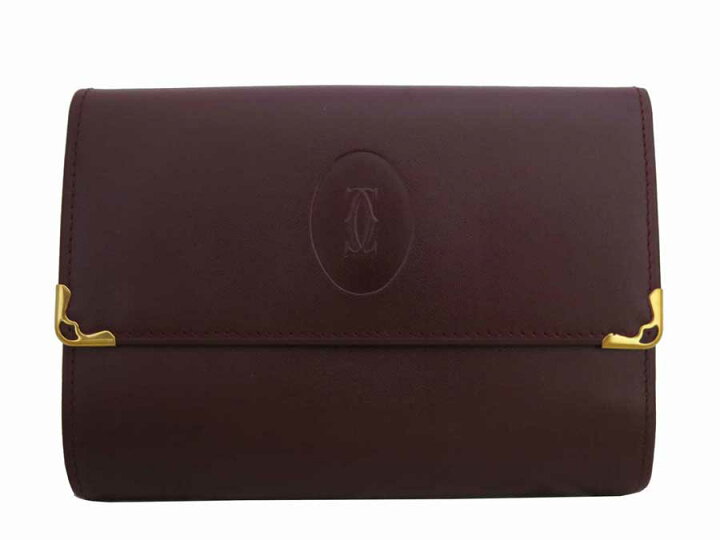 楽天市場】カルティエ Cartier 財布 マストライン バーガンディx  