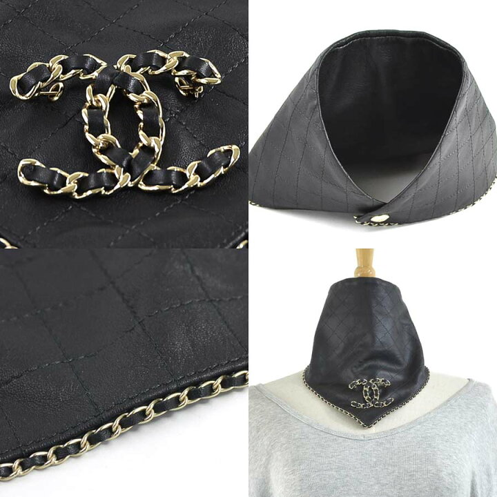 楽天市場】シャネル CHANEL バンダナ マトラッセ ココマーク レザー  