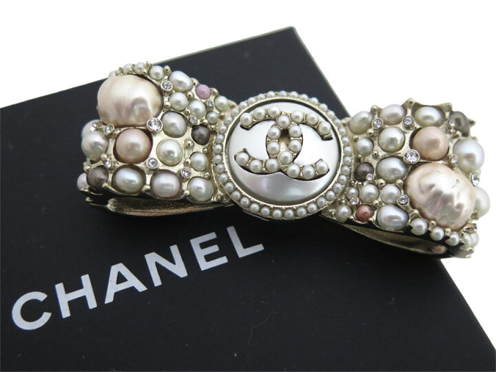 楽天市場】シャネル CHANEL ブローチ ココマーク リボン ライト 