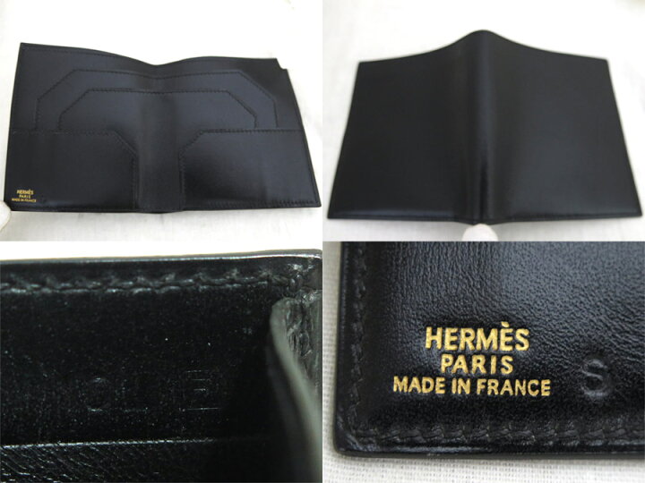 楽天市場】エルメス HERMES 財布 ソルドアイテム ブラック レザー  