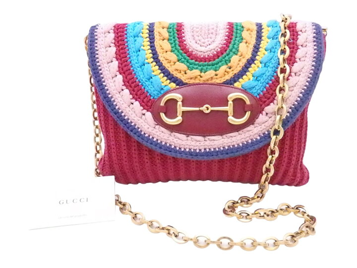 楽天市場】グッチ Gucci ショルダーバッグ ホースビット レッドx 
