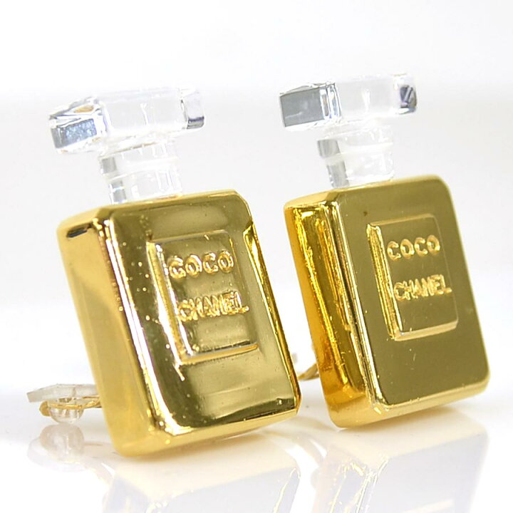 楽天市場】シャネル イヤリング 香水瓶 香水モチーフ パフュームボトル  