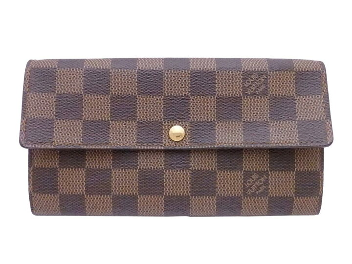 楽天市場】ルイヴィトン Louis Vuitton 長財布 ダミエ ポルトフォイユ 