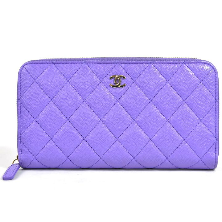 楽天市場】シャネル ラウンドファスナー長財布 マトラッセ ココマーク  