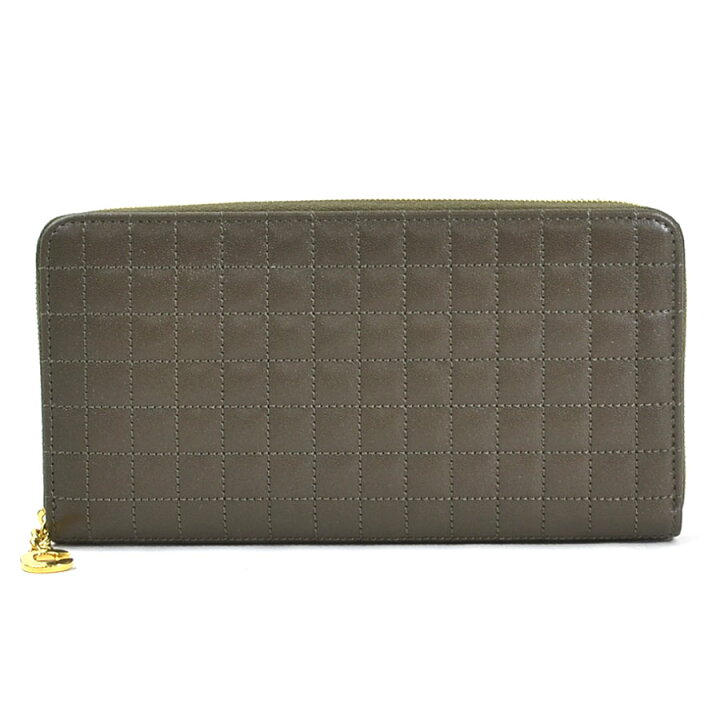 楽天市場】セリーヌ CELINE ラウンドファスナー長財布 Cチャーム  