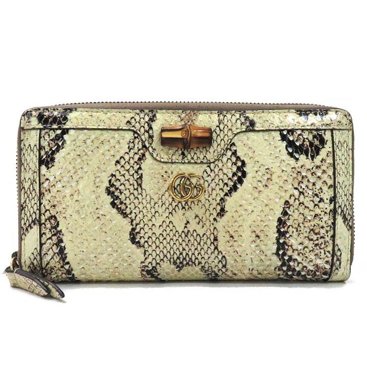 楽天市場】グッチ GUCCI ラウンドファスナー長財布 バンブー 