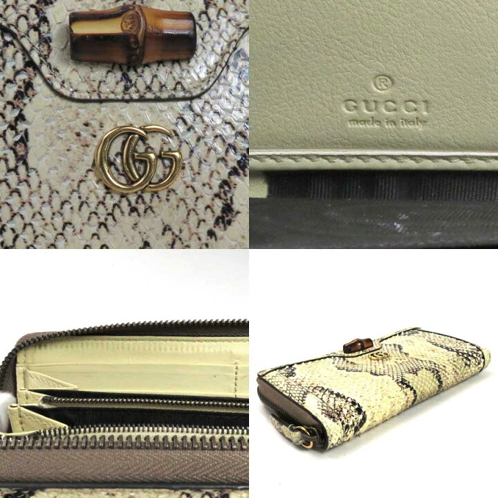 楽天市場】グッチ GUCCI ラウンドファスナー長財布 バンブー 