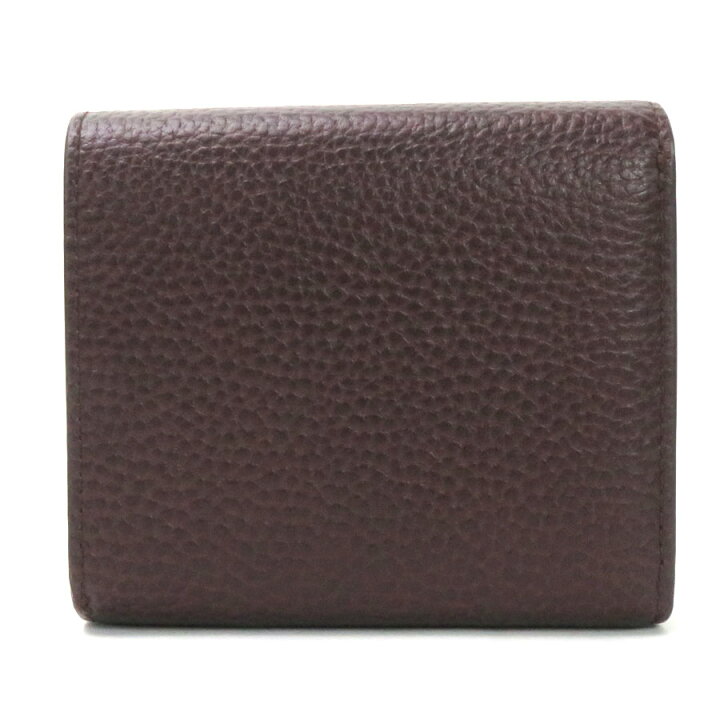 楽天市場】マルベリー 二つ折り財布 ダークブラウン レザー Mulberry  