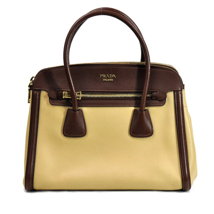 楽天市場】プラダ PRADA バッグ SABBIA(ベージュ)xCACAO(ブラウン 