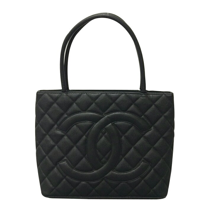 楽天市場】【中古】CHANEL シャネル 復刻トート トートバッグ ブラック 