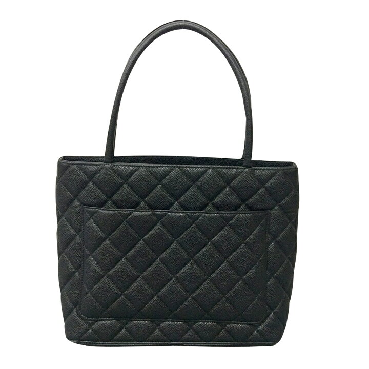 楽天市場】【中古】CHANEL シャネル 復刻トート トートバッグ ブラック 