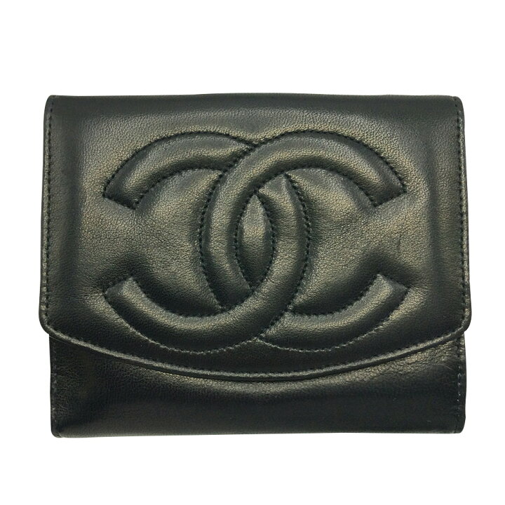 楽天市場】【中古】 CHANEL シャネル Wホック財布 二つ折り財布 ココ  