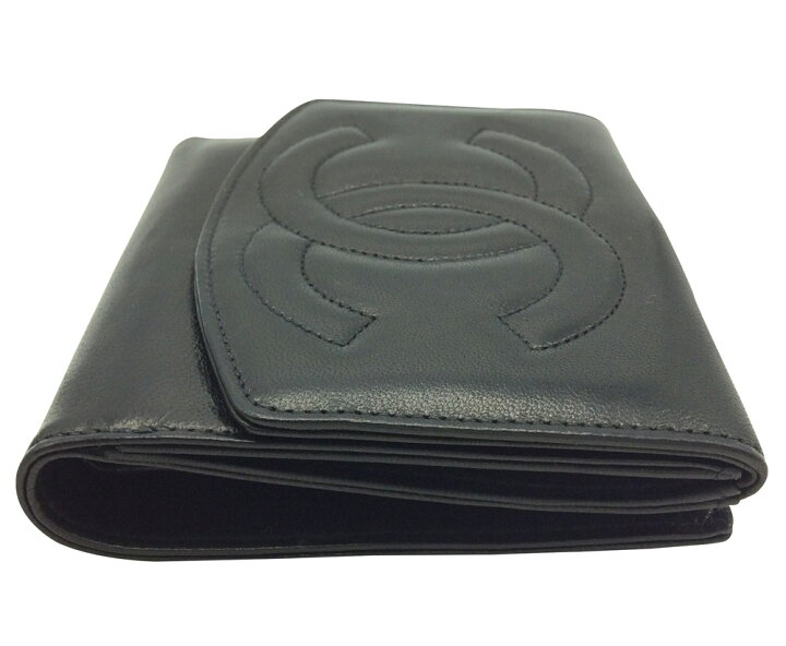 楽天市場】【中古】 CHANEL シャネル Wホック財布 二つ折り財布 ココ  