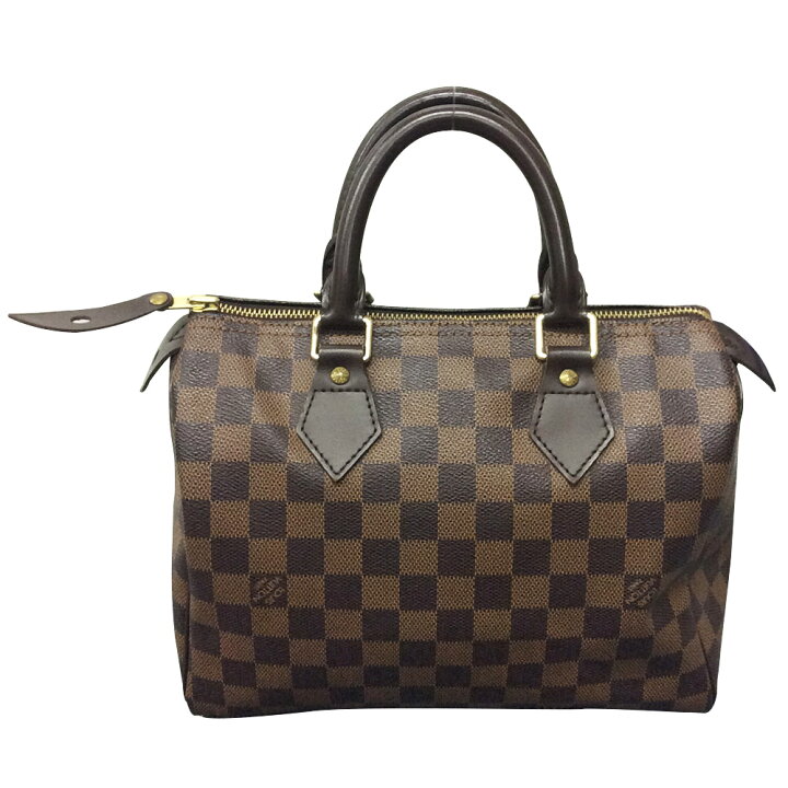 中古】 ルイヴィトン N41532 スピーディ25 ダミエ エベヌ ボストン 
