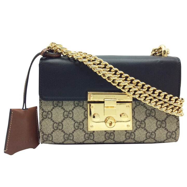 楽天市場】【中古】 GUCCI グッチ パドロックスモールチェーンバッグ 