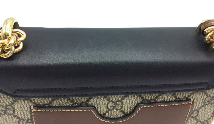 楽天市場】【中古】 GUCCI グッチ パドロックスモールチェーンバッグ 