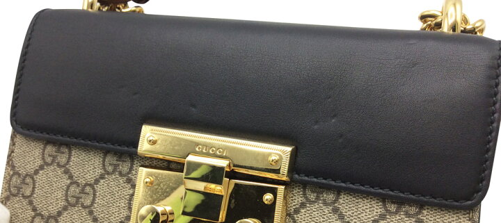 楽天市場】【中古】 GUCCI グッチ パドロックスモールチェーンバッグ 