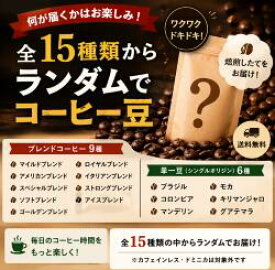 ランダムコーヒー　何が出るかお楽しみ！　100gです。