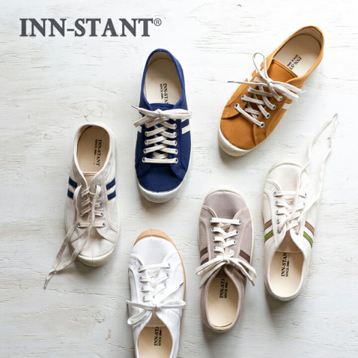 楽天市場 Inn Stant インスタント キャンバス ローカット スニーカー ローテク レディース 歩きやすい 丈夫 バルカナイズinn Stant インスタント Canvas Shoes ヤマショウ生活商店