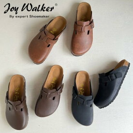 Joy Walker ジョイウォーカー サボサンダル フラットシューズ 歩きやすい 疲れにくい オブリークトゥ カジュアルシューズJoy Walker 109P サボ コンフォートシューズ joywaler