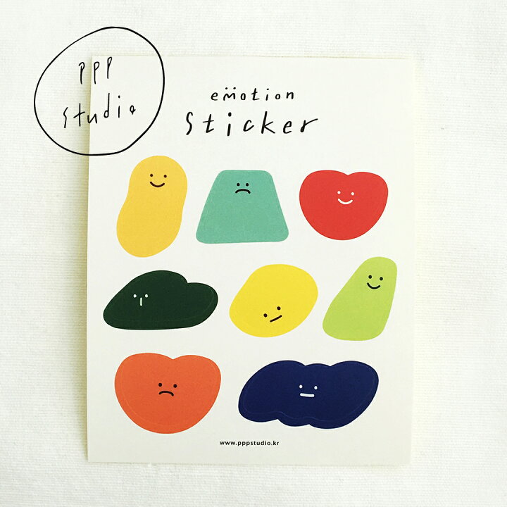 楽天市場 合計1 100円以上で送料無料 Pppstudio Emotion Sticker ステッカー キャラクター レディース 韓国 韓国ブランド Ppp エモーション 韓国雑貨 シール 文具 ステーショナリー かわいい おしゃれ 日本 販売 Astore