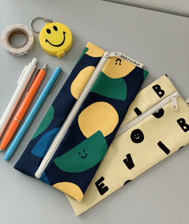 楽天市場 Pppstudio Pencil Case ペンケース 筆箱 韓国 韓国ブランド 裏地あり ポーチ かわいい レディース 丈夫 しっかり ファブリック コットン 布 おしゃれ 日本 販売 ギフト プレゼント Astore