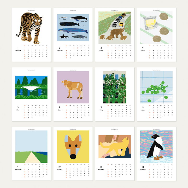 楽天市場 Sale Warmgreytail 22 Desk Calendar 卓上カレンダー カレンダー 韓国 ブランド アート シンプル イラスト メモ欄 オフィス 雑貨 かわいい おしゃれ 日本 販売 送料無料 Astore