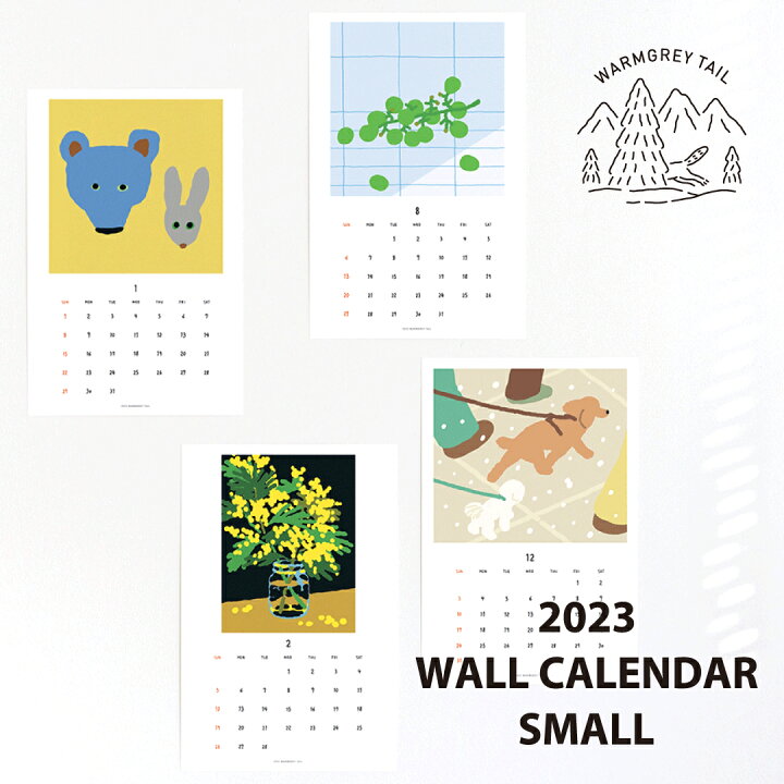 楽天市場 New 合計3 980円以上で送料無料 Warmgreytail 23 Wall Calendar Small 壁掛けカレンダー カレンダー 韓国 ブランド アート シンプル イラスト メモ欄 オフィス 雑貨 かわいい おしゃれ 日本 販売 Astore