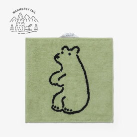 WARMGREYTAIL HUGGY BEAR HAND TOWEL OLIVE 韓国 ブランド 雑貨 ハンド ウォッシュタオル キッチンタオル ループ 柔らか ふわふわ おしゃれ 保育園 内祝い 新生活 キッチン コットン 綿 100％ インテリア 日本 販売 ギフト プレゼント【送料無料】