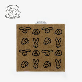 WARMGREYTAIL BUNNY BUNNY HAND TOWEL BROWN 韓国 ブランド 雑貨 ハンド ウォッシュタオル キッチンタオル ループ 柔らか ふわふわ おしゃれ 保育園 内祝い 新生活 キッチン コットン 綿 100％ インテリア 日本 販売 ギフト プレゼント【送料無料】