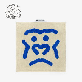 WARMGREYTAIL GORILLA HAND TOWEL BLUE 韓国 ブランド 雑貨 ハンド ウォッシュタオル キッチンタオル ループ 柔らか ふわふわ おしゃれ 保育園 内祝い 新生活 キッチン コットン 綿 100％ インテリア 日本 販売 ギフト プレゼント【送料無料】