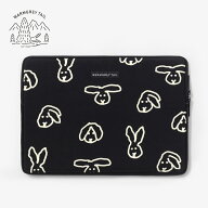 【NEW】WARMGREYTAIL LAPTOP NYLON POUCH BUNNY BUNNY BLACK 14インチ 16インチ 韓国 ブランド ウォーム…
