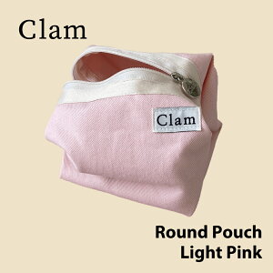 yClamK̔XzClam Round Pouch Light Pink |[` ؍ uh nhCh RX|[` e  z [ 傫 킢   handmade { ̔ Mtg v[gy