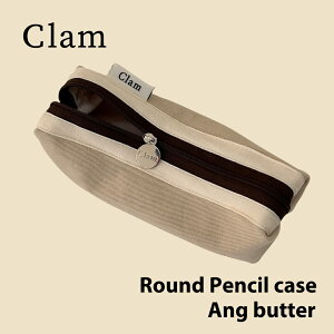 yClamK̔XzClam Round Pencilcase Ang butter ؍ uh nhCh yP[X M Z e  z |[` [ 傫 킢   handmade { ̔ Mtg v