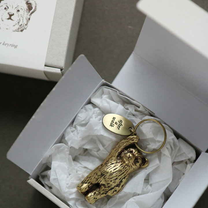 楽天市場】allgray bear keyring brass アールグレイ 韓国 ベア 
