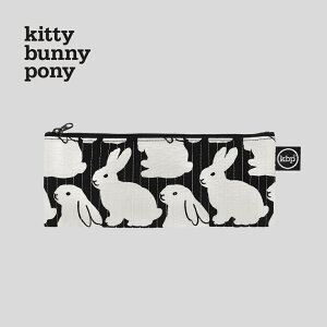 �yNEW�zkitty bunny pony Quilting Little Black Bunnies Half Pencil Pouch �y���P�[�X �M�� �|�[�` �R�X�� KBP �؍� �u�����h ���f�B�[�X �����Y ���Z�� �V���v�� ���킢�� ������� �؍��t�@�b�V���� ���q ���{ 