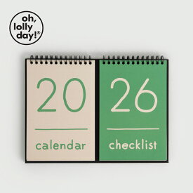 【SALE】O,LD! 2026 Desk Calendar_Big oh, lolly day! 卓上カレンダー カレンダー 韓国 ブランド キャラクター レディース シンプル メモ欄 オフィス 雑貨 オーロリーデイ かわいい おしゃれ old オー ロリー デイ 日本 販売 送料無料