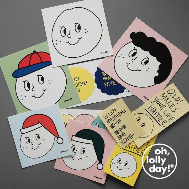 楽天市場 合計1 100円以上で送料無料 O Ld Sticker Pack Oh Lolly Day ブサかわくん ステッカー キャラクター レディース 韓国 韓国ブランド オーロリーデイ かわいい おしゃれ Oh Lolly Day オー ロリー デイ 日本 販売 Astore