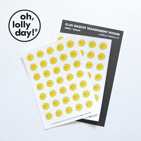 【合計1,100円以上で送料無料】O,LD! Mascot emotion sticker oh lolly day ブサかわくん ステッカー キャラクター シール 透明 レディース 韓国 韓国ブランド オーロリーデイ old かわいい おしゃれ oh lolly day オー ロリー デイ 日本 販売