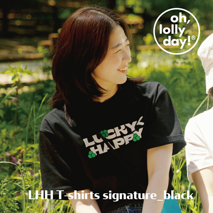 楽天市場 O Ld Lhh T Shirts Signature Black Oh Lolly Day Tシャツ 韓国 ブランド レディース 半袖 大きいサイズ ゆったり ロゴ 綿100 カジュアル 雑貨 キャラクター かわいい おしゃれ 日本 販売 ギフト プレゼント 送料無料 Astore