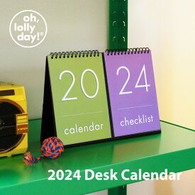 【NEW】O,LD! 2024 Desk Calendar oh lolly day 卓上カレンダー カレンダー 韓国 ブランド キャラクター レディース シンプル メモ欄 オフィス 雑貨 オーロリーデイ かわいい おしゃれ old オー ロリー デイ 日本 販売 送料無料