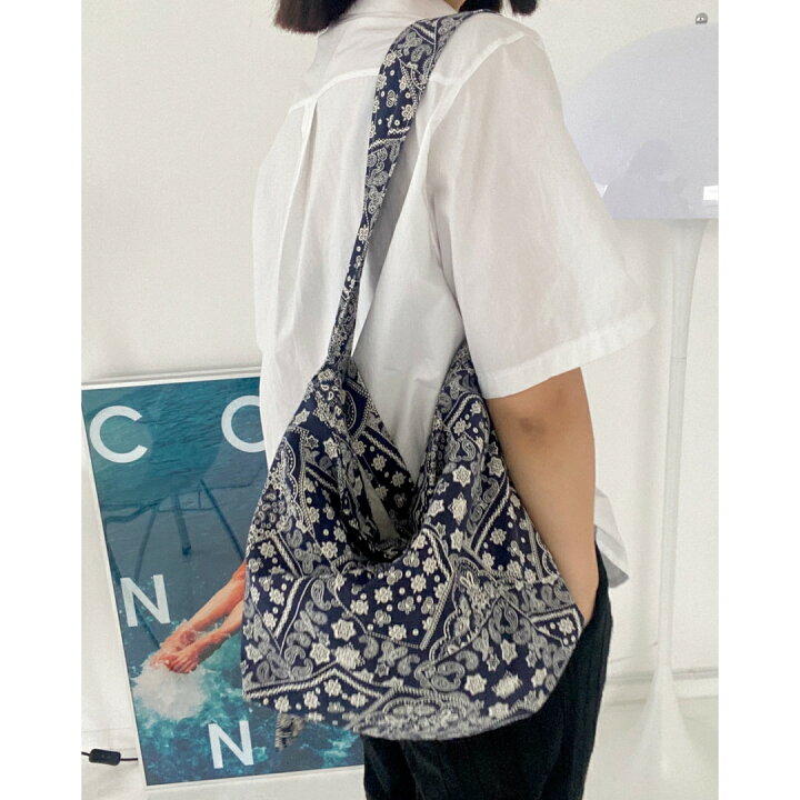 楽天市場】Ph4.13 Paisley Bag navy トートバッグ レディース 韓国 