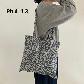 Ph4.13 Leopard Bag トートバッグ レディース 韓国 ブランド ヒョウ柄 布 シンプル 無地 かわいい おしゃれ 大きい エコバッグ サブバッグ 通勤 通学 日本 販売 ギフト プレゼント 【送料無料】