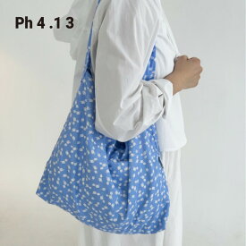 【NEW】Ph4.13 Flower Cielo Bag トートバッグ レディース 韓国 ブランド 大きめ 布 シンプル 無地 a4 かわいい おしゃれ 大きい エコバッグ サブバッグ 通勤 通学 日本 販売 ギフト プレゼント 【送料無料】